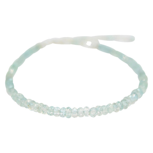 Silver Aquamarine Gemstone Bracelet