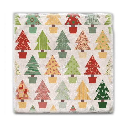 Coasters - Christmas Tree Pattern