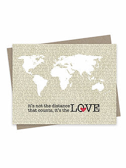 It's Not the Distance That Counts, It's the Love Card