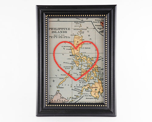 Hand Embroidered Map - Philippines
