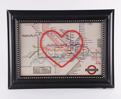 Hand Embroidered Map - London